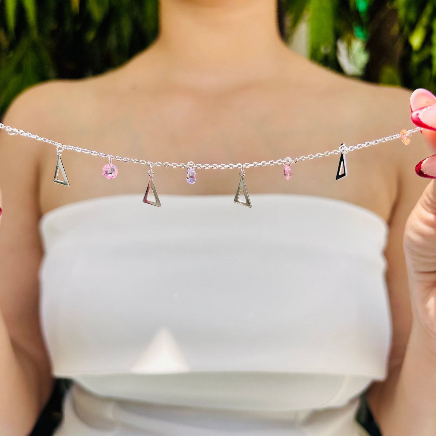 Ariva Silver Pastel Charm Bracelet Ariva