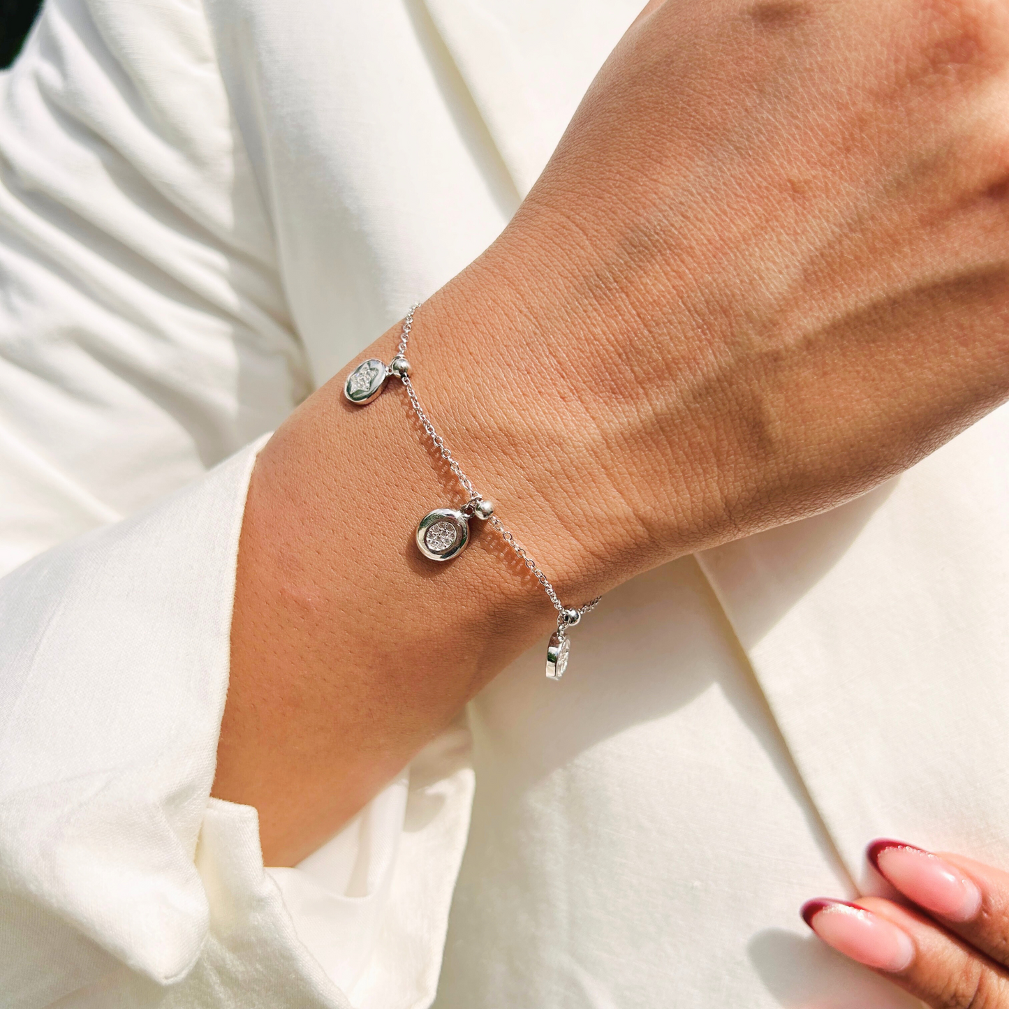 Ariva Silver Celestial Charm Bracelet Ariva