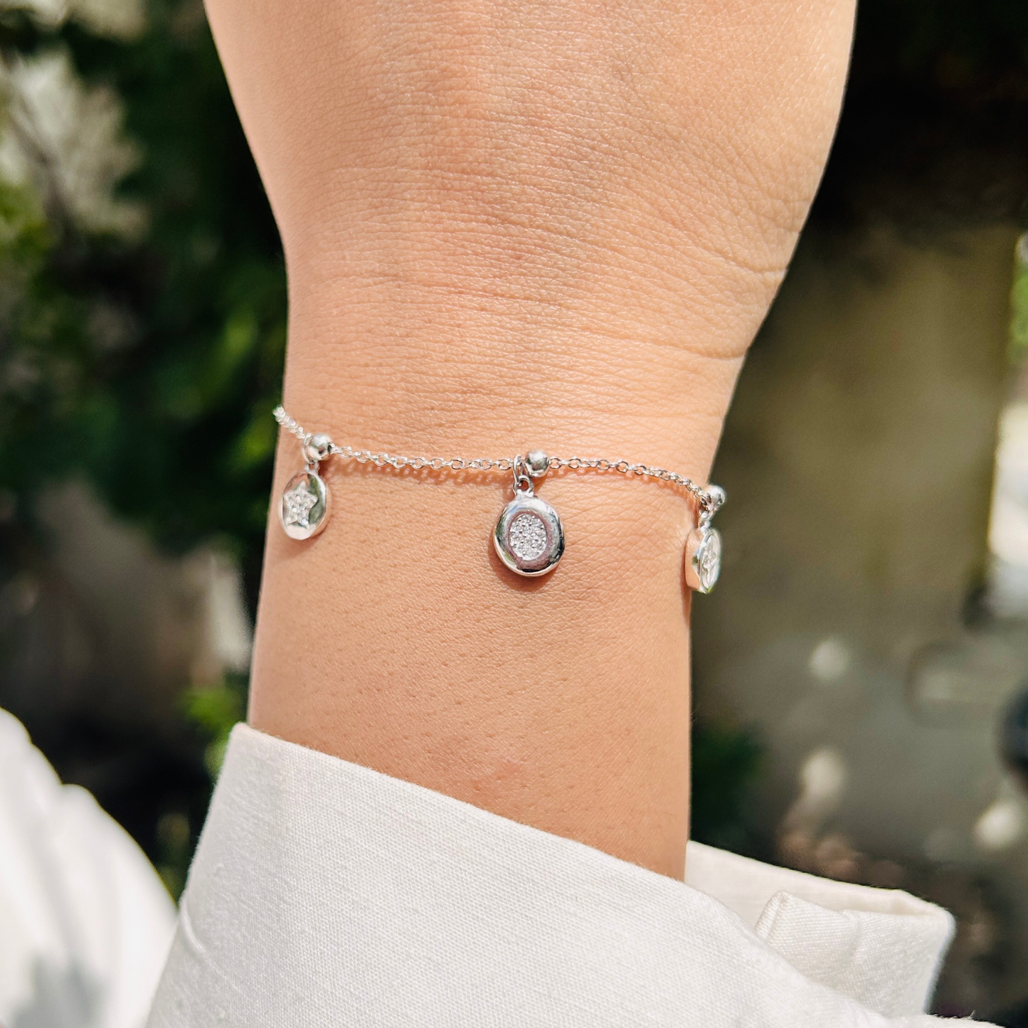 Ariva Silver Celestial Charm Bracelet Ariva