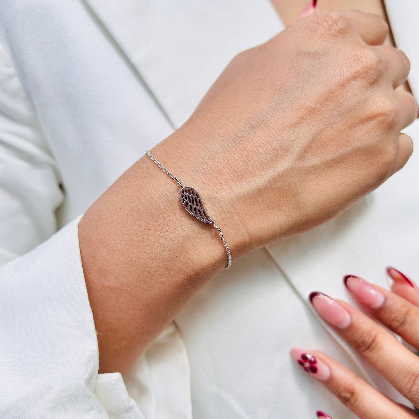 Ariva Silver Angel Wing Bracelet Ariva