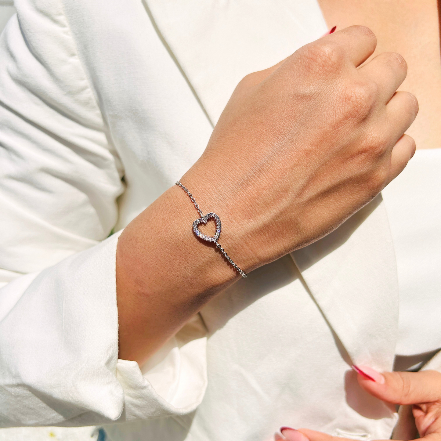 Ariva Silver Heart Bracelet Ariva