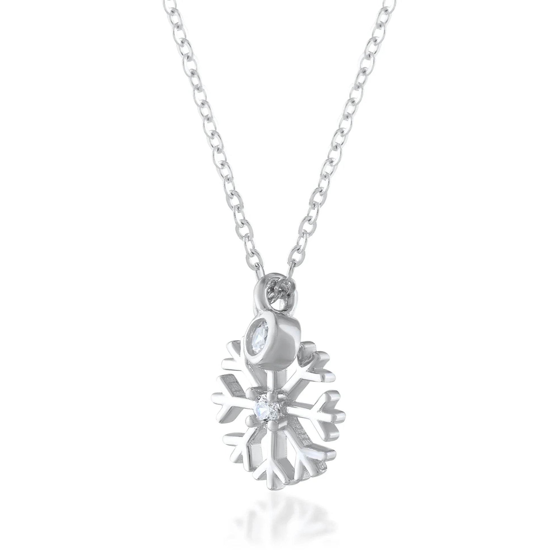 Ariva Silver Snowflake Necklace - Ariva