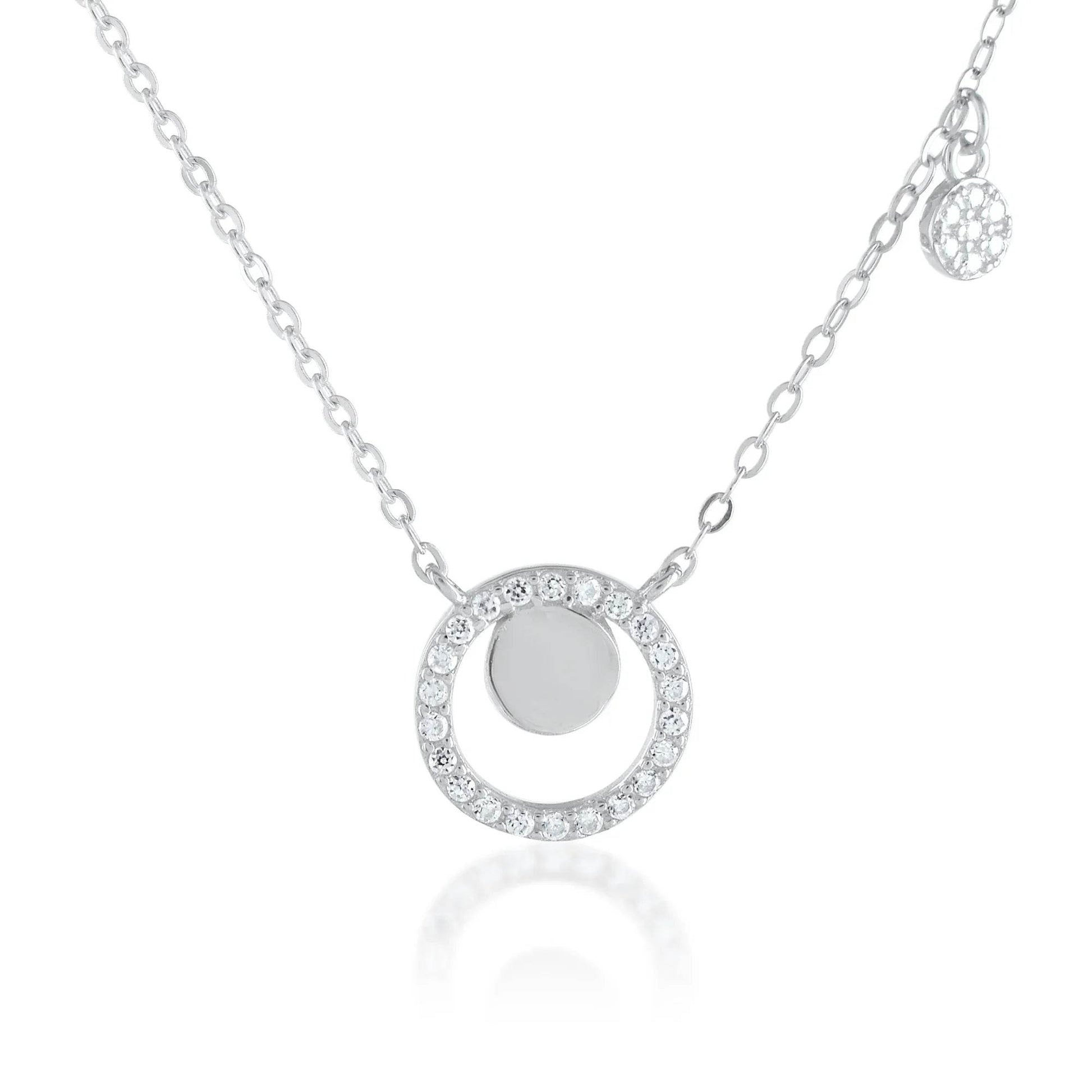 Ariva Silver Circle Necklace - Ariva