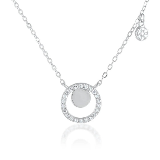 Ariva Silver Circle Necklace - Ariva