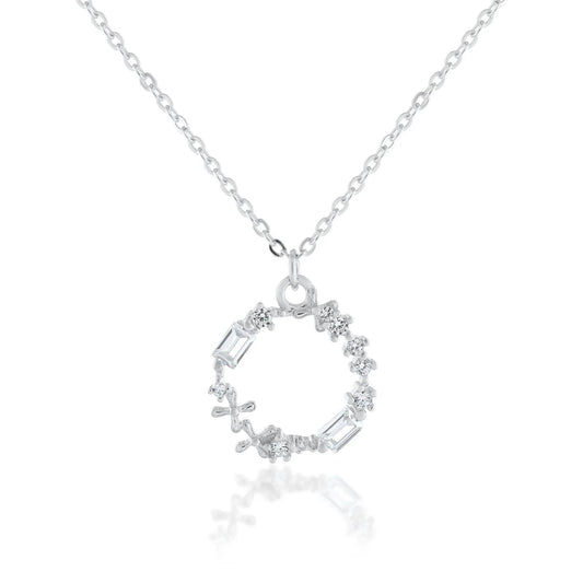Ariva Silver Circle Necklace - Ariva