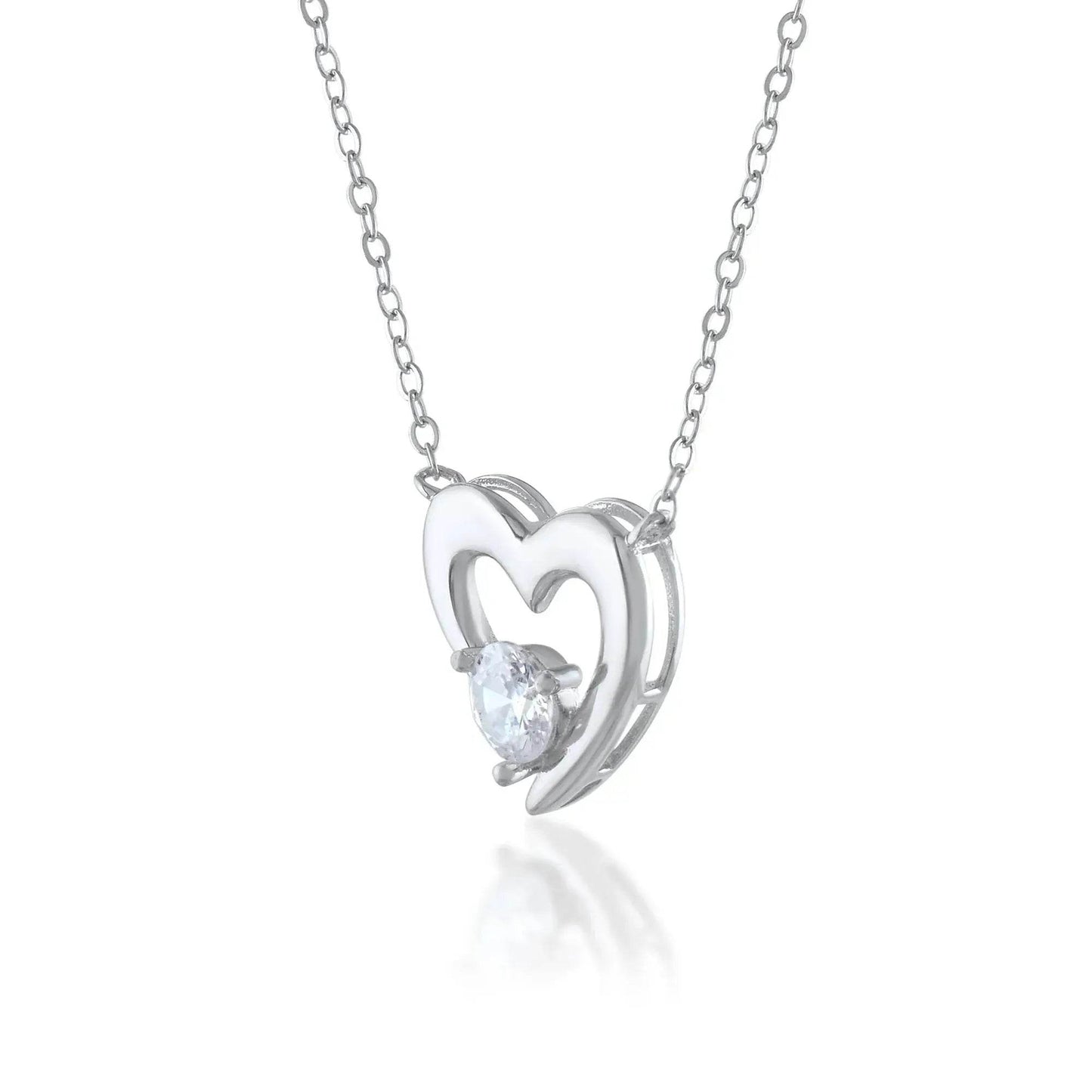 Ariva Silver Heart Necklace - Ariva