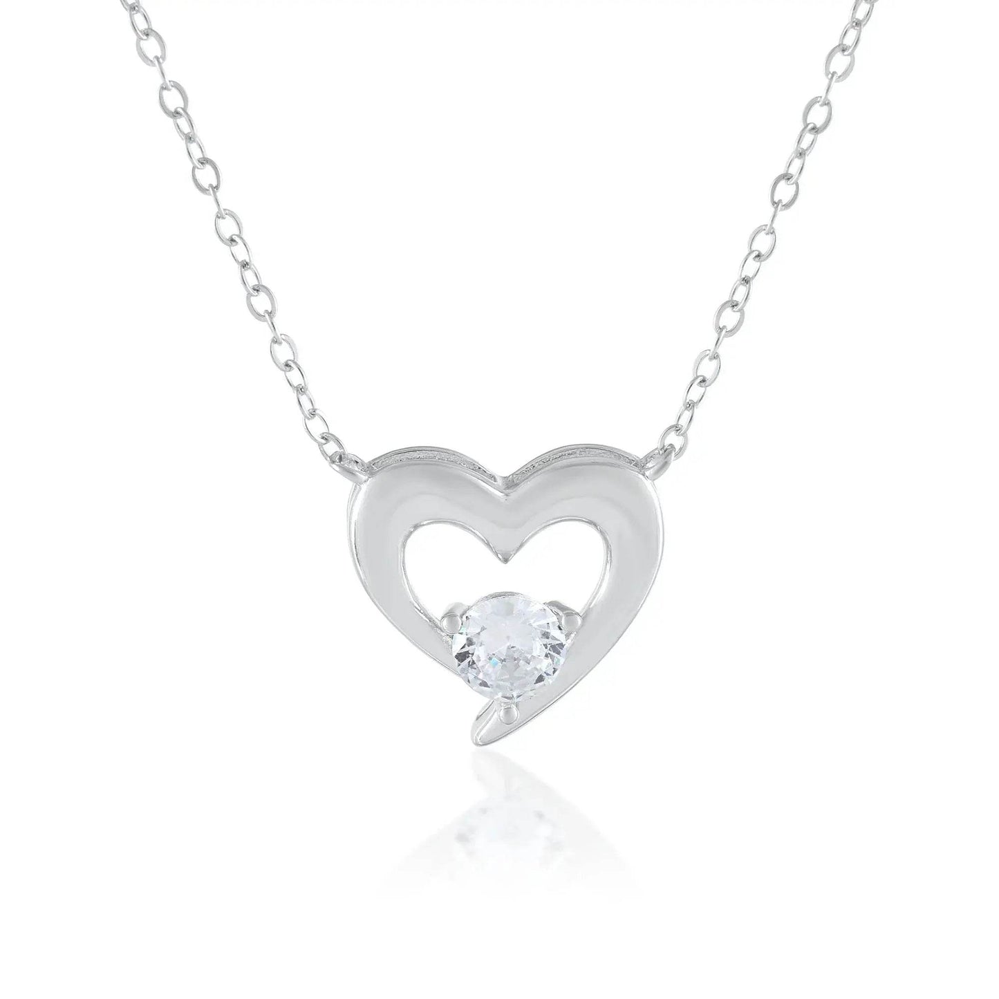 Ariva Silver Heart Necklace - Ariva
