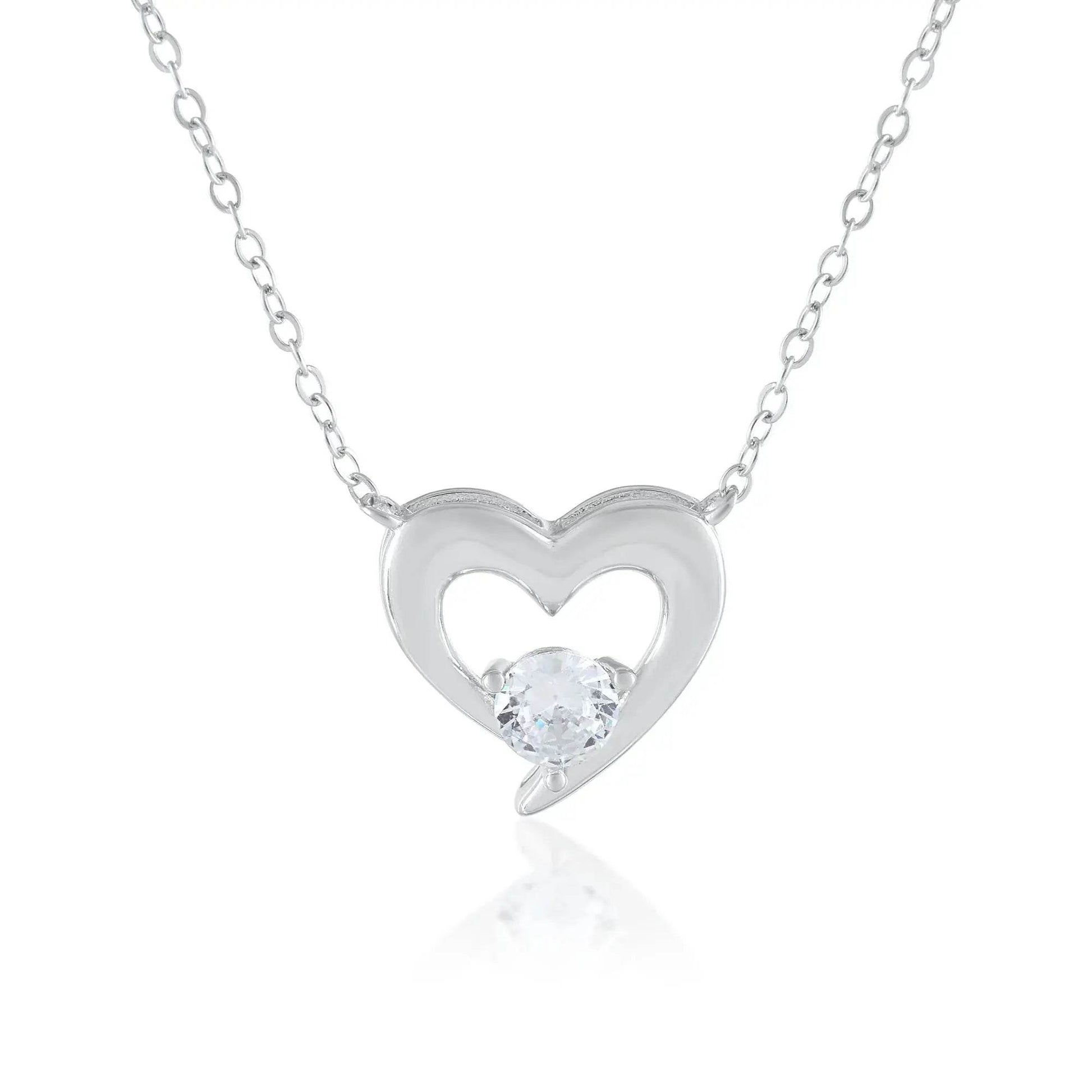 Ariva Silver Heart Necklace - Ariva