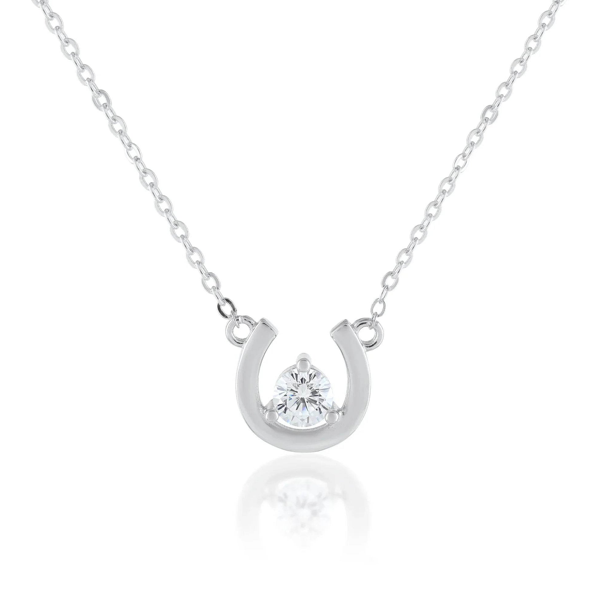 Ariva Silver Horseshoe Necklace - Ariva