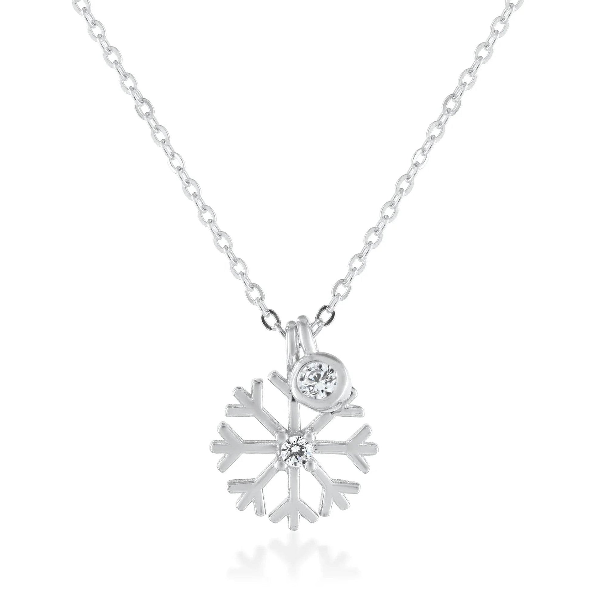 Ariva Silver Snowflake Necklace - Ariva