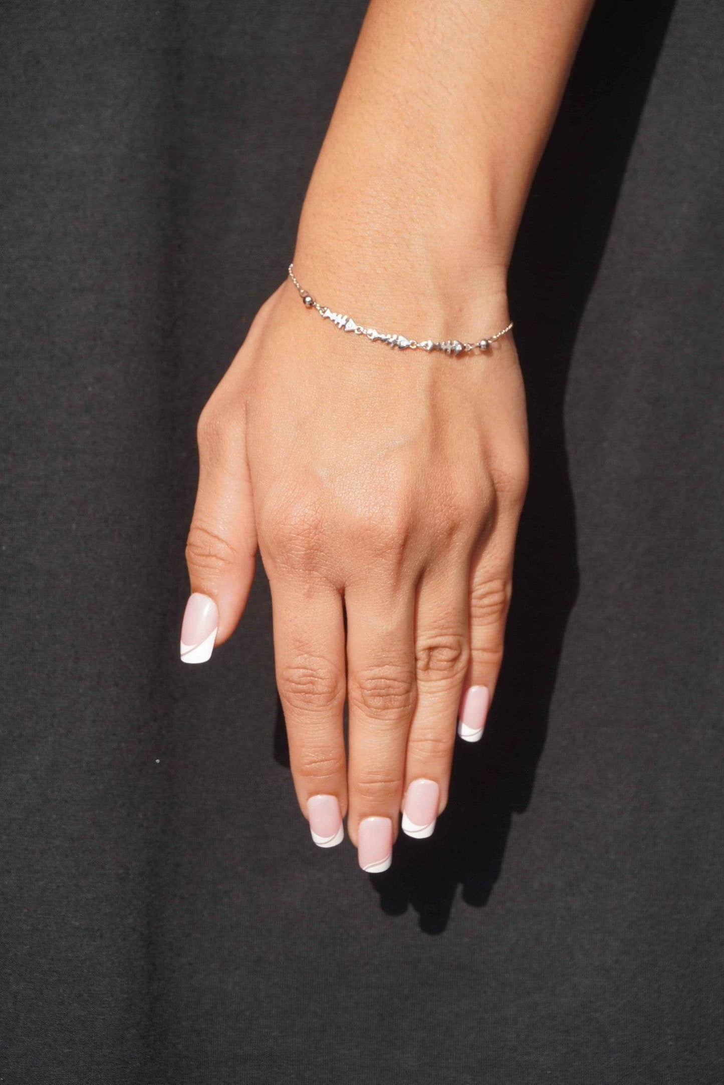 Ariva Silver Fish Bone Bracelet - Ariva