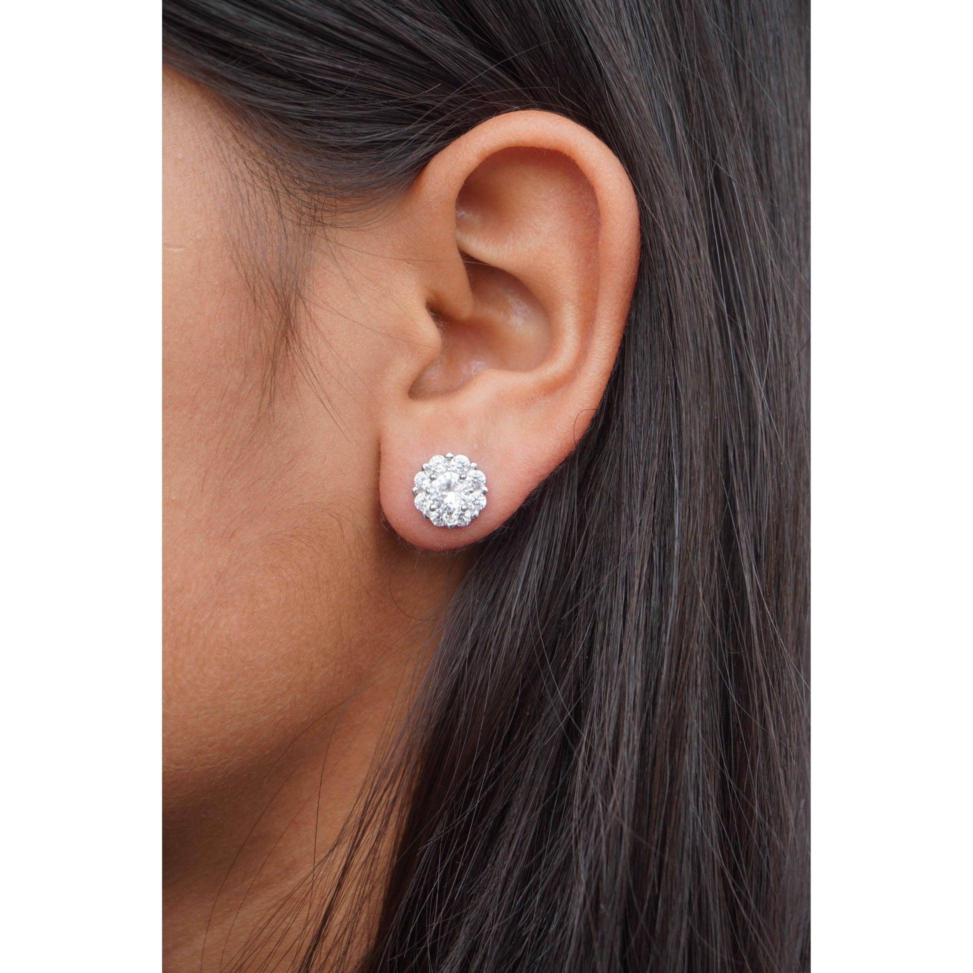 Ariva Silver White Zirconia Pendant Set - Ariva