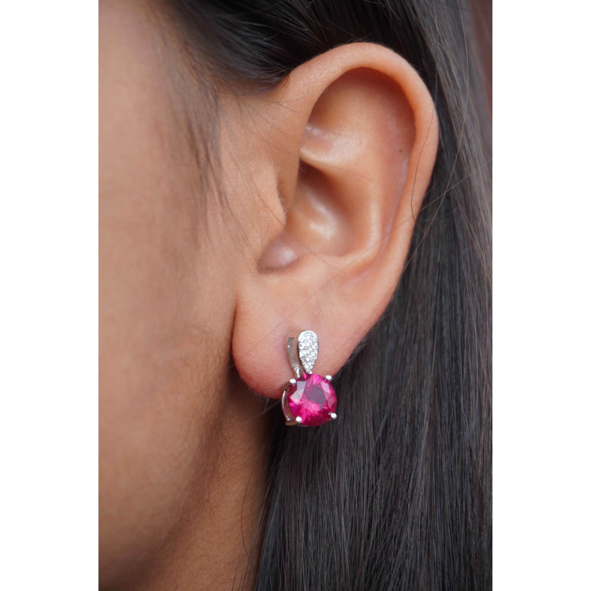 Ariva Silver Wine Round Pendant Set - Ariva