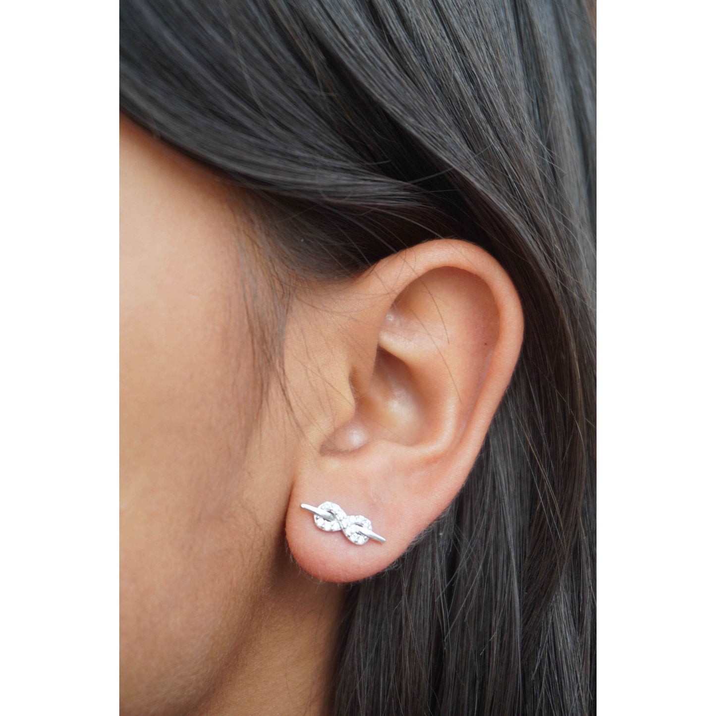 Ariva Silver Infinity Pendant Set - Ariva