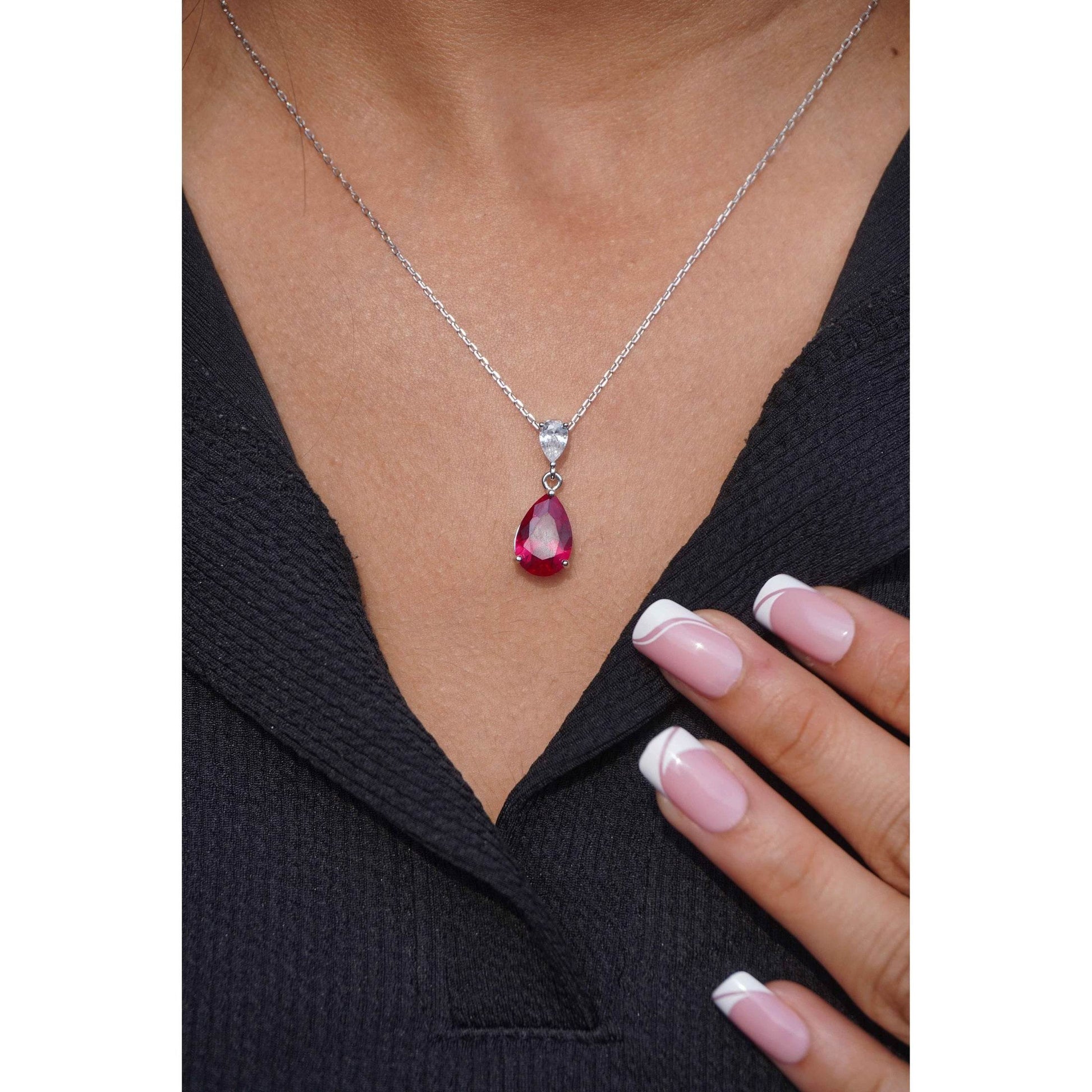 Ariva Silver Wine Pendant Set - Ariva