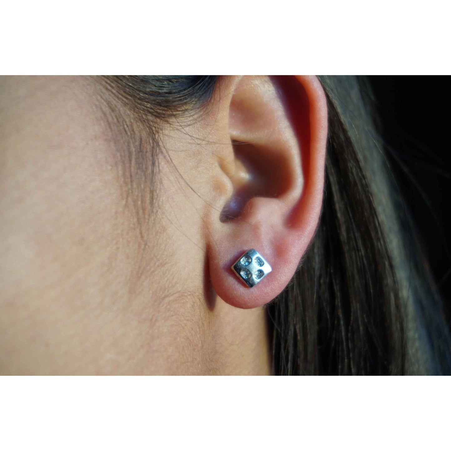 Ariva Silver Square Earring - Ariva