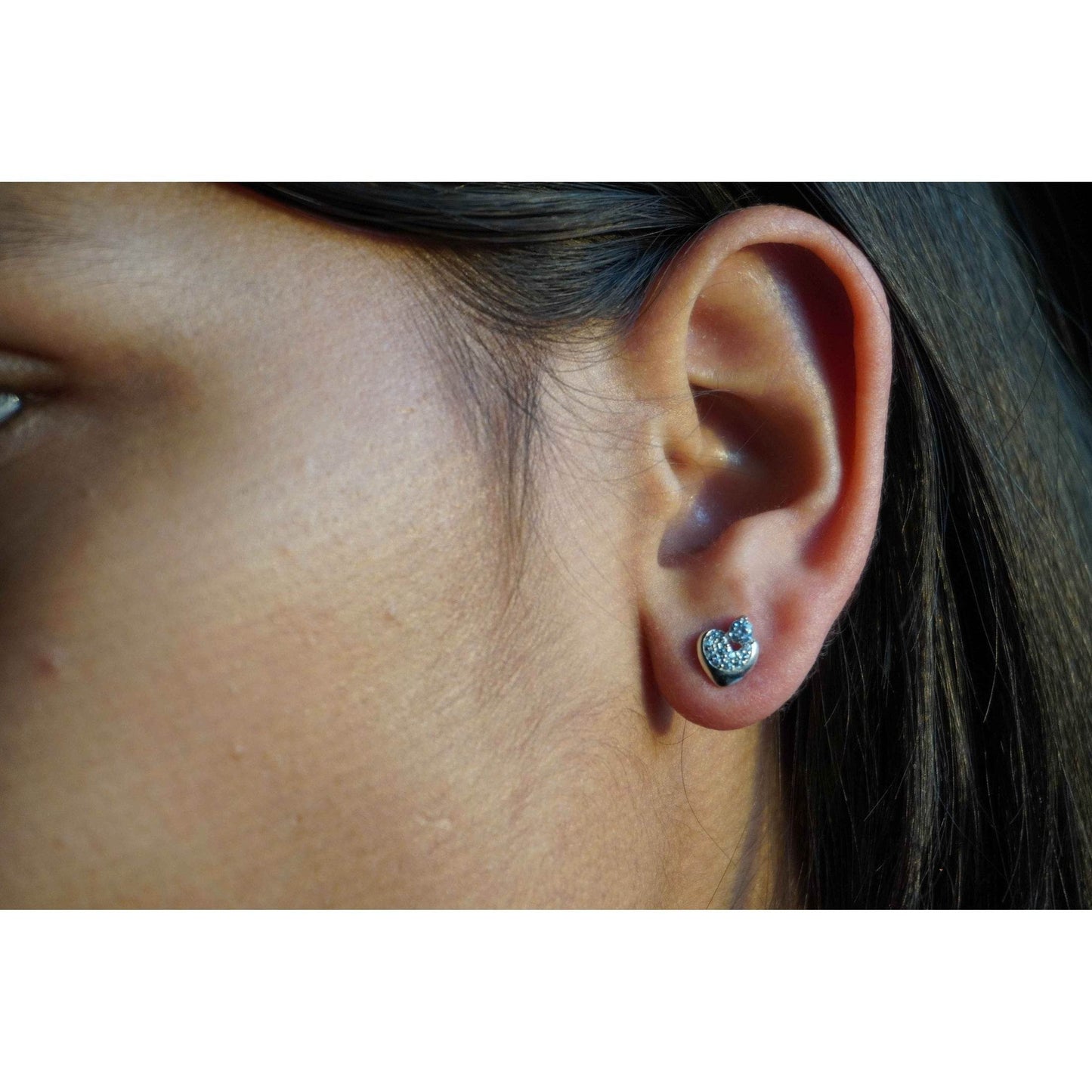 Ariva Silver Mini Heart Earring - Ariva