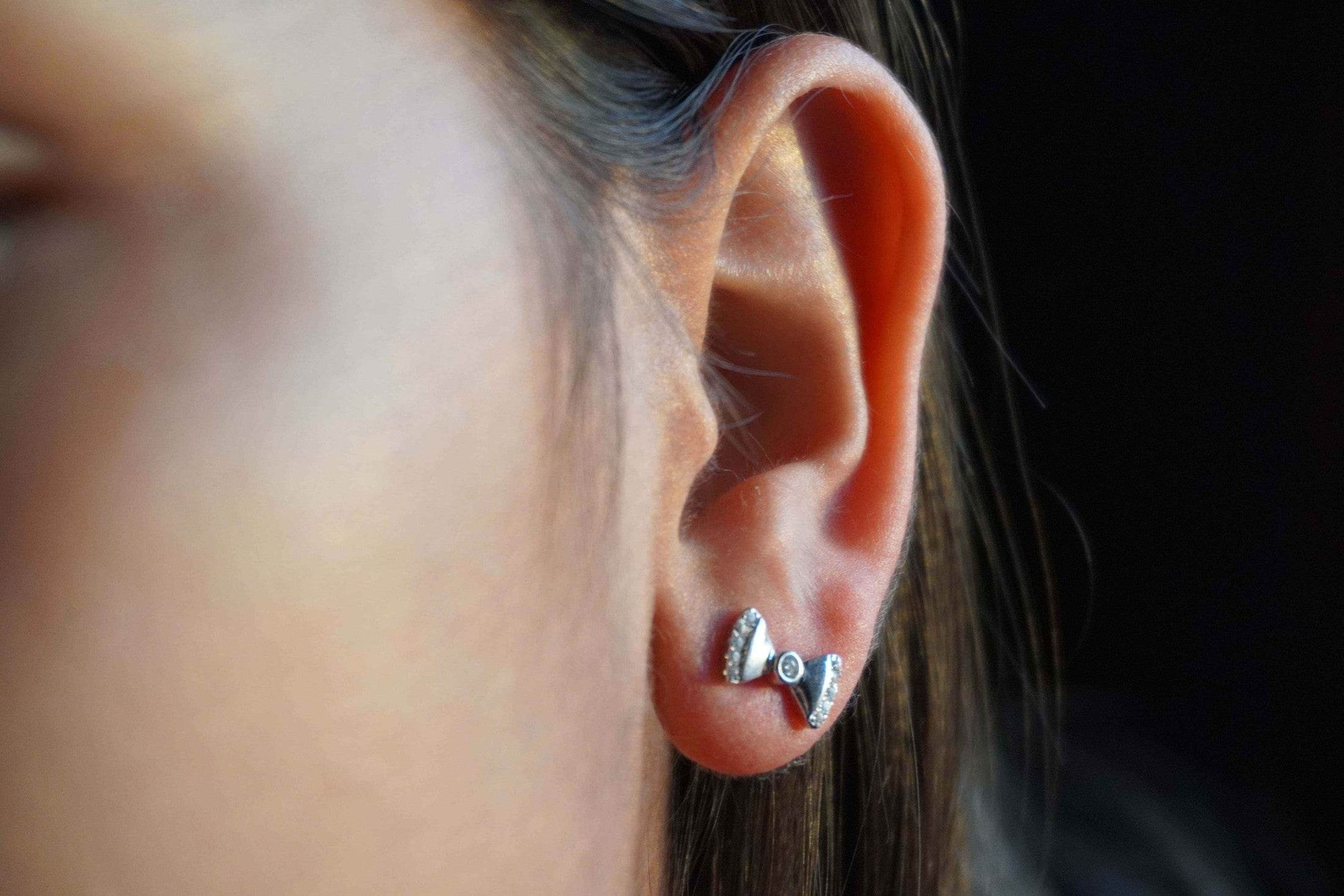 Ariva Silver Bow Earring - Ariva