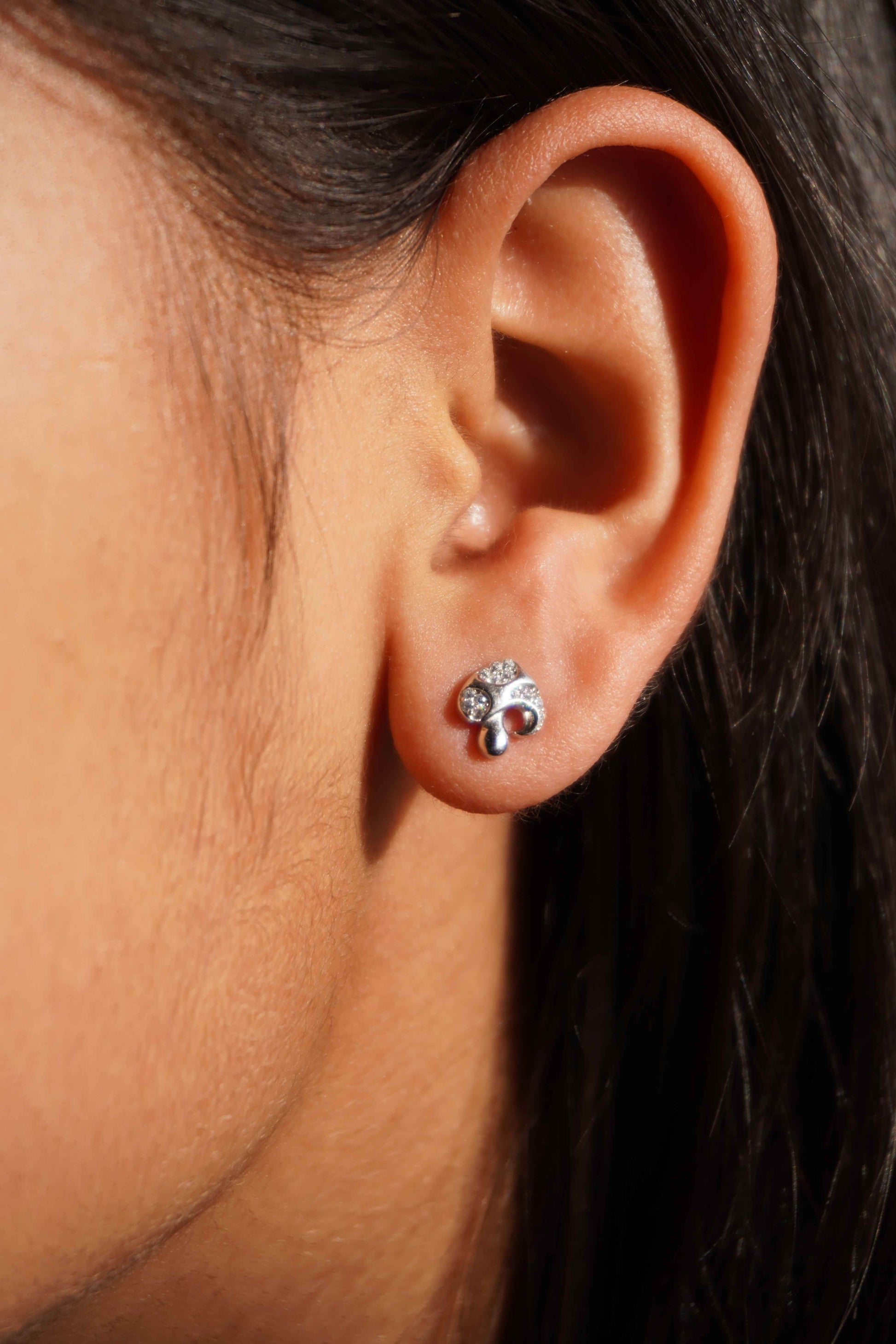 Ariva Silver Mushroom Earring - Ariva