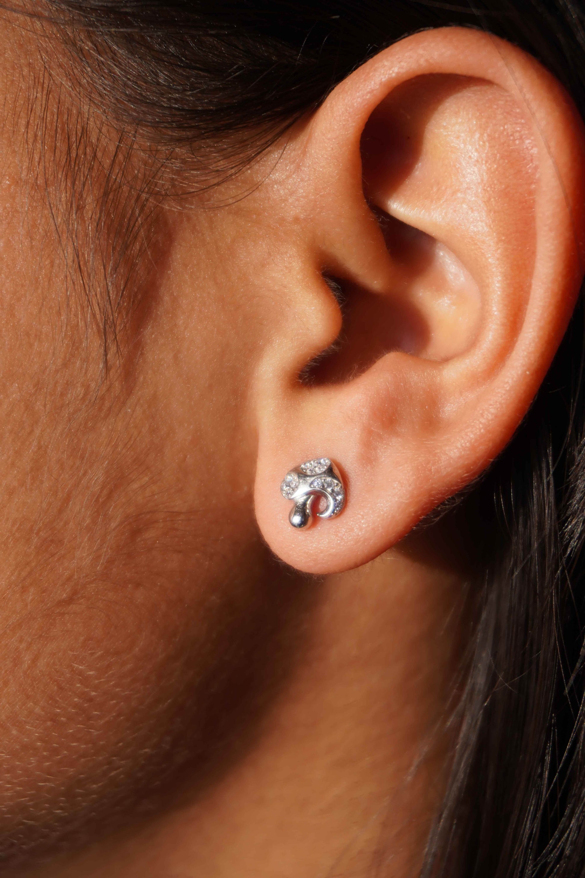 Ariva Silver Mushroom Earring - Ariva