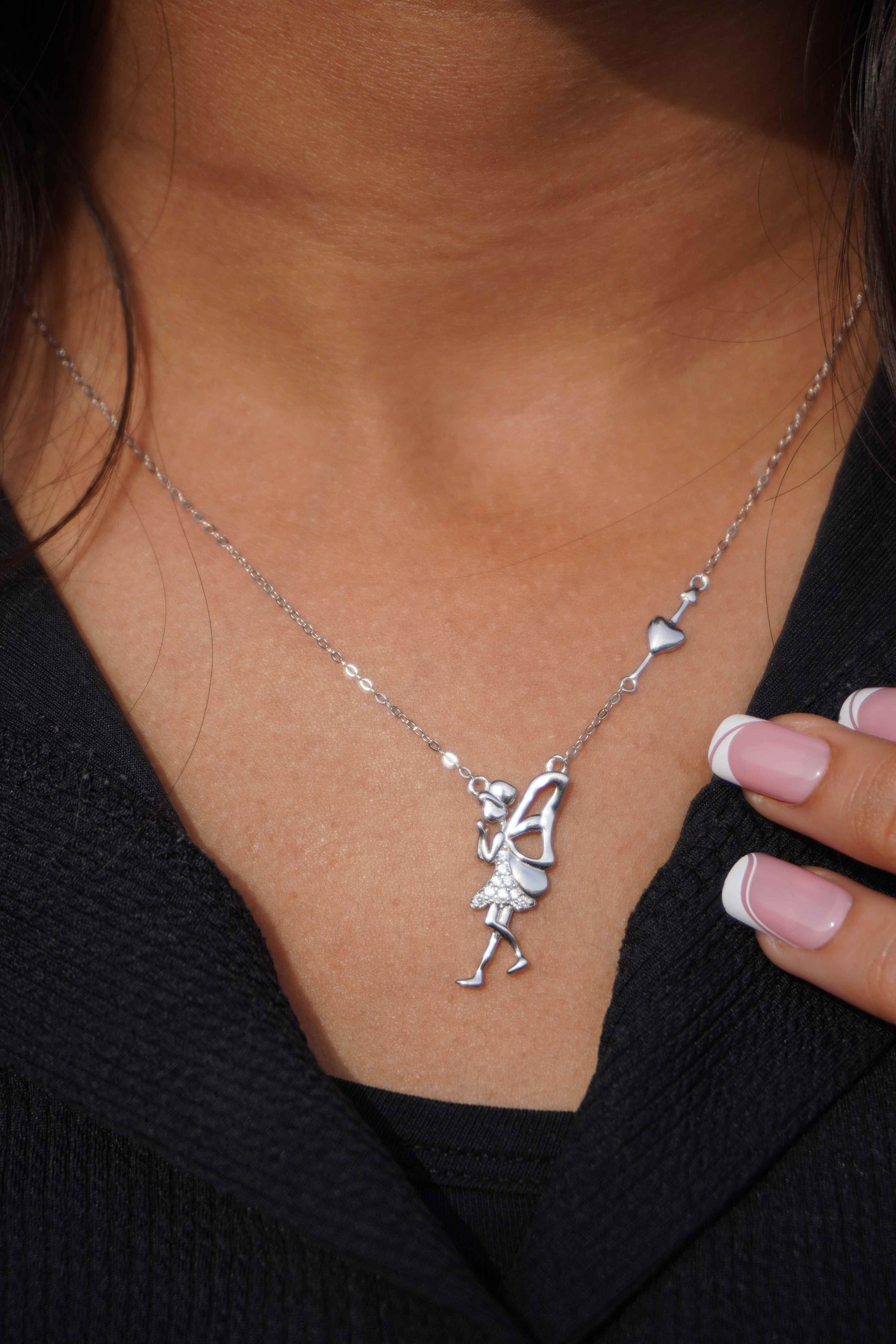 Ariva Silver Angel Necklace - Ariva