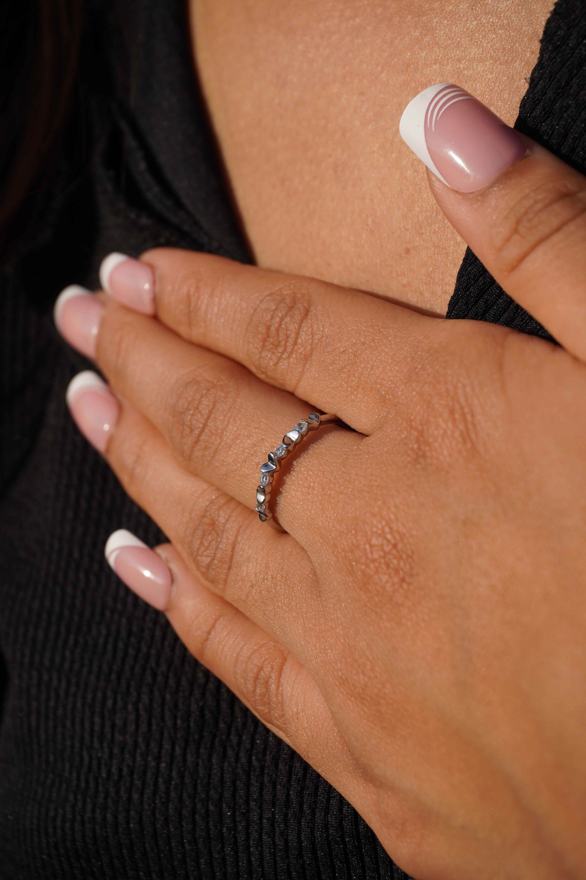 Ariva Silver Hearts Ring - Ariva