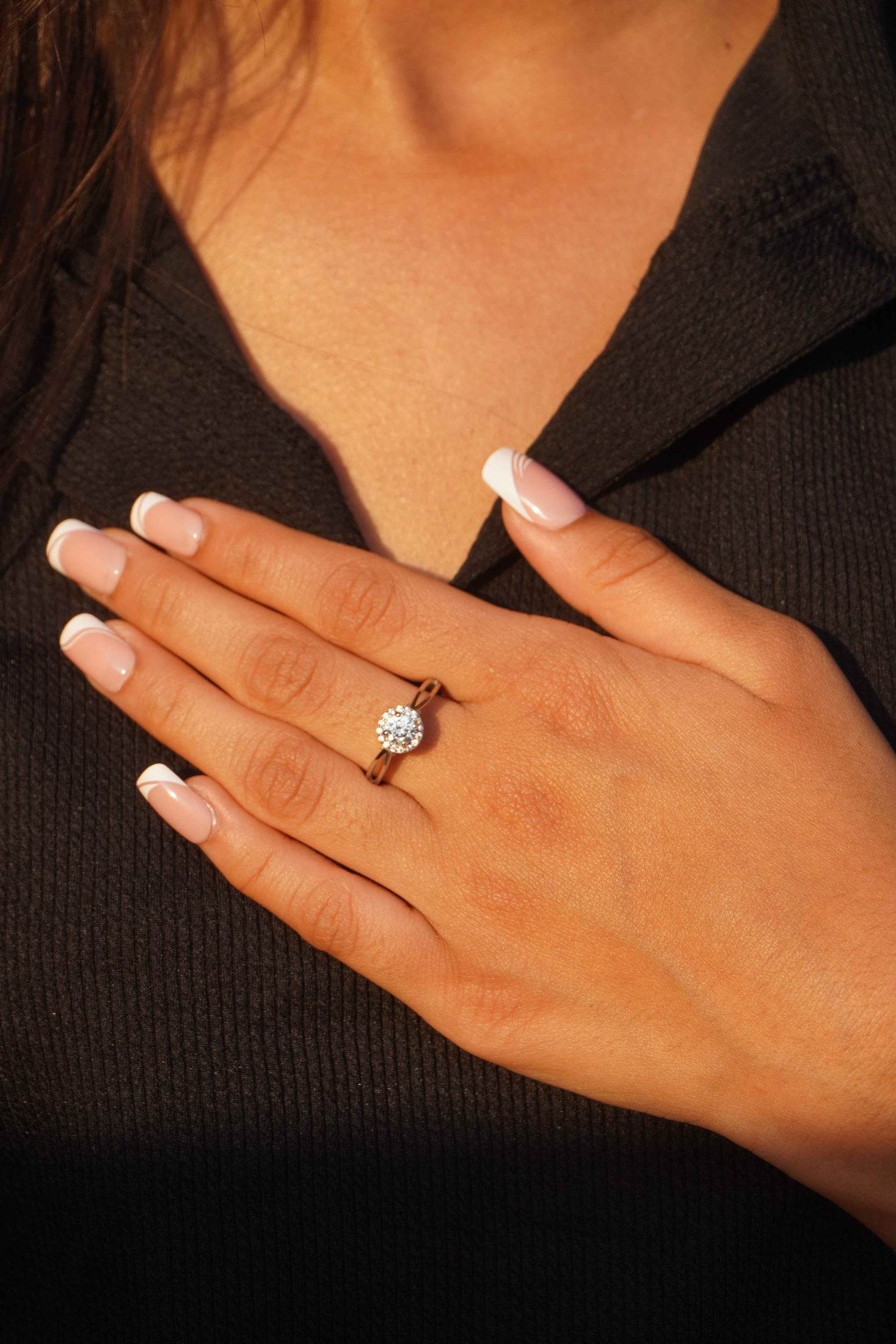 Ariva Silver Engagement Ring - Ariva