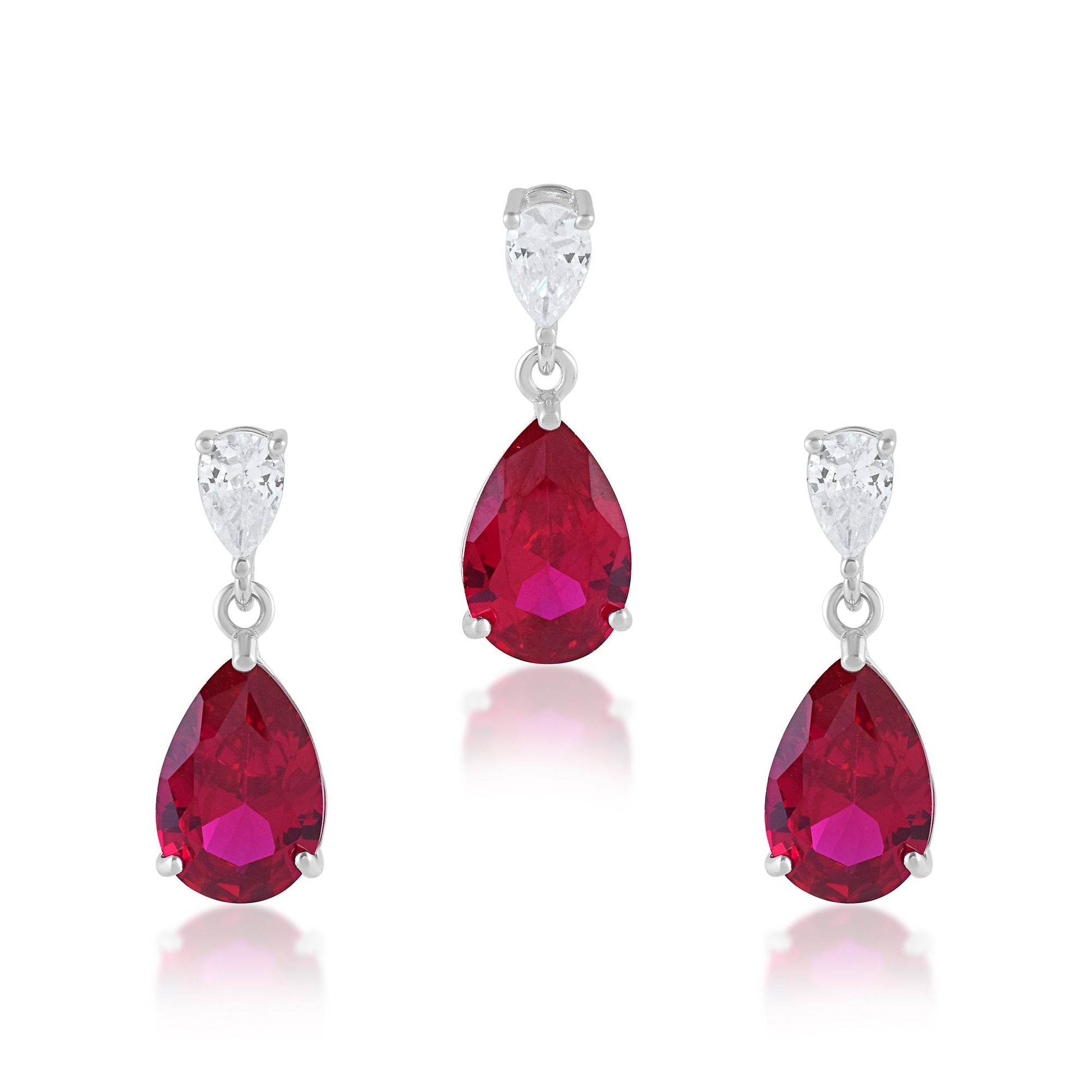 Ariva Silver Wine Pendant Set - Ariva