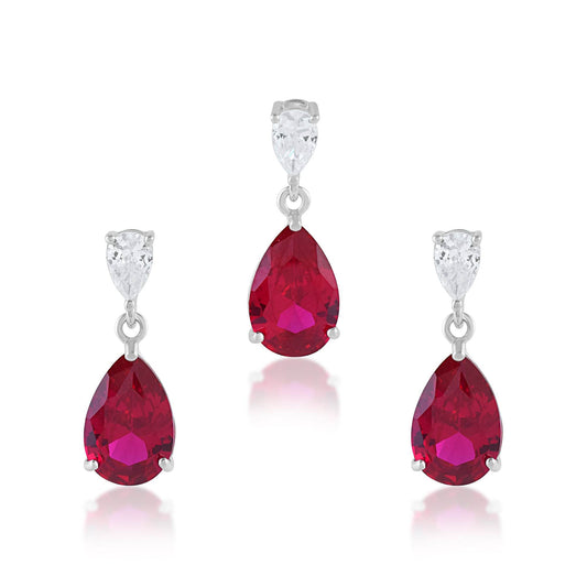 Ariva Silver Wine Pendant Set - Ariva