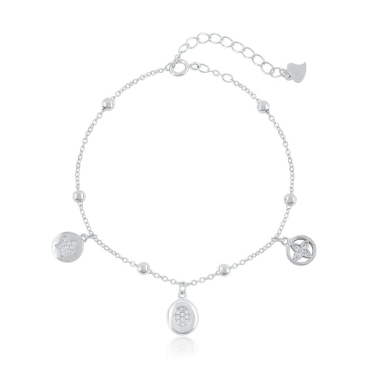 Ariva Silver Celestial Charm Bracelet Ariva