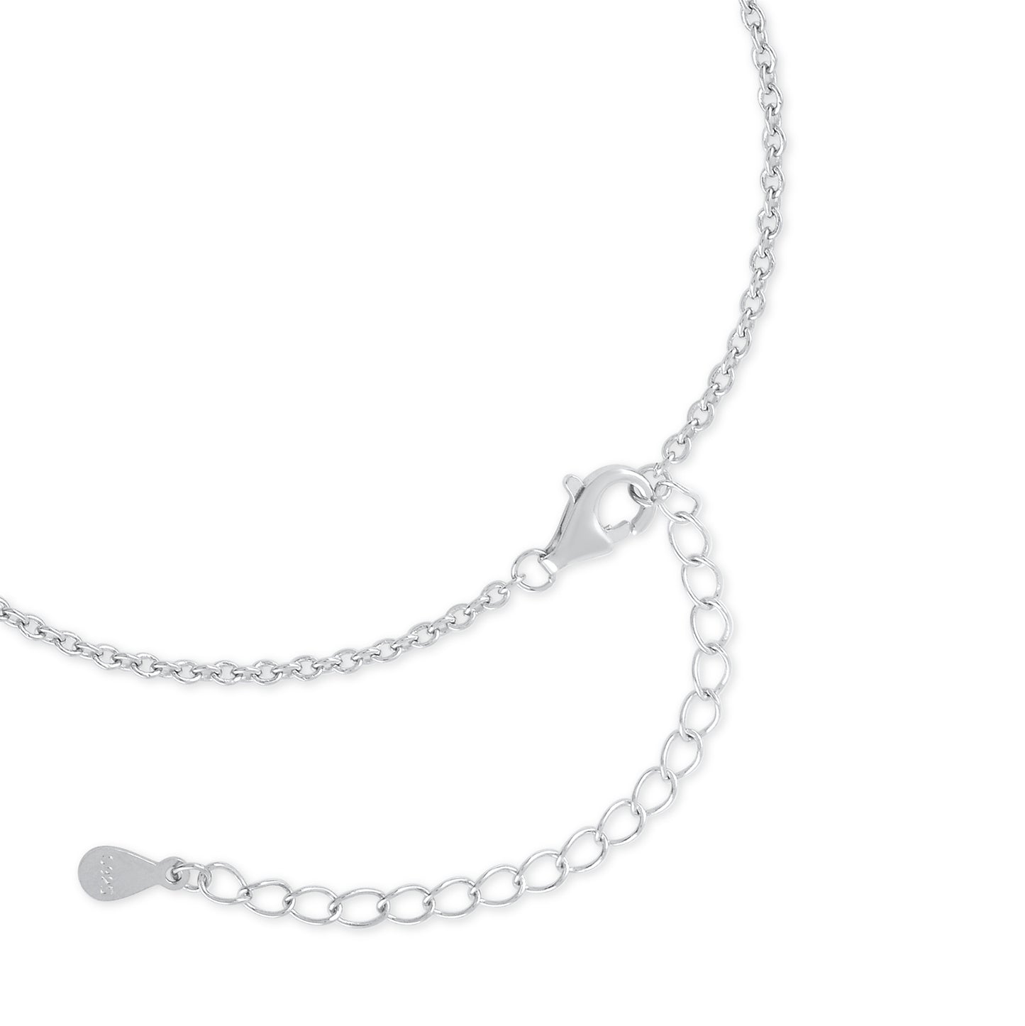 Ariva Silver Aqua Blossom Bracelet Ariva