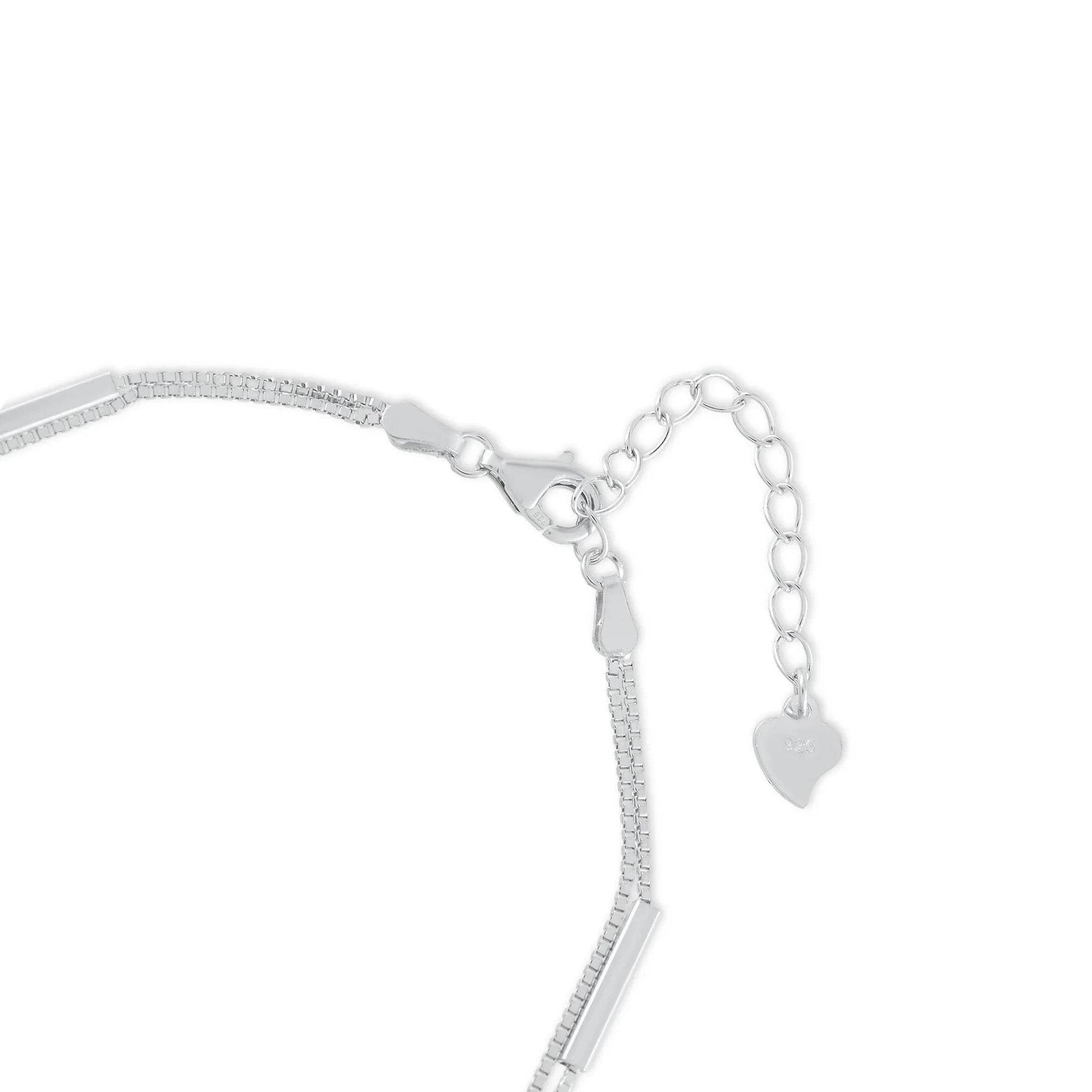 Ariva Silver Double layer Dangle Bracelet - Ariva