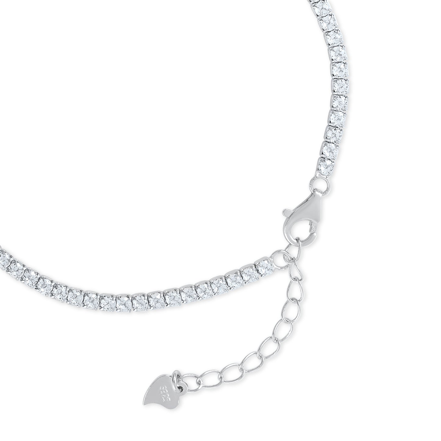Ariva Silver Classic Tennis Bracelet Ariva