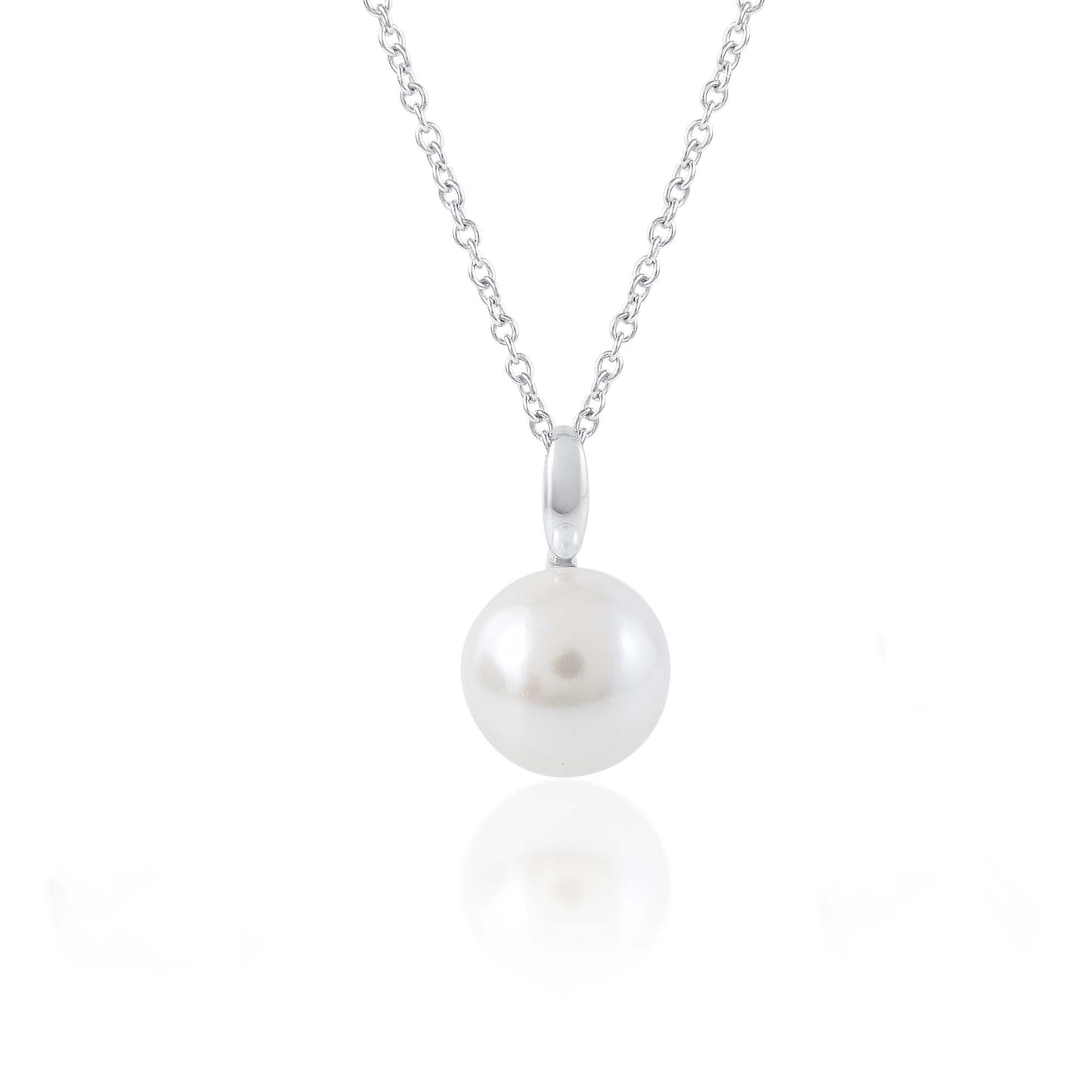 Ariva Silver Classic Pearl Pendant Necklace Ariva