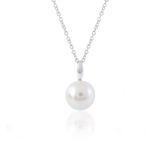 Ariva Silver Classic Pearl Pendant Necklace Ariva