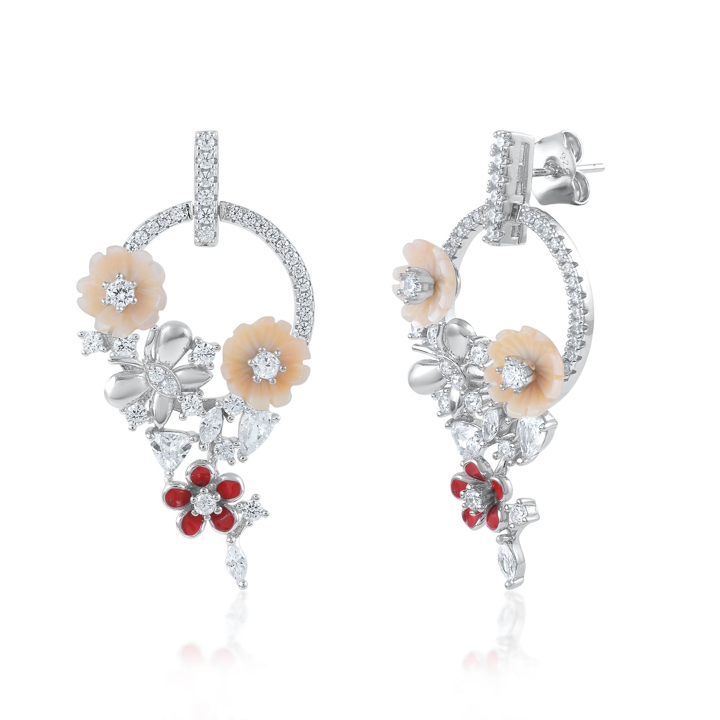 Ariva Silver Garden Charm Pendant Set Ariva