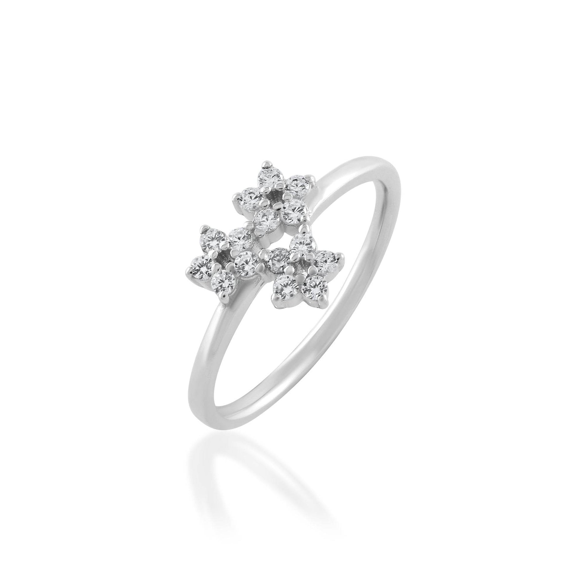 Ariva Silver Flower Ring - Ariva