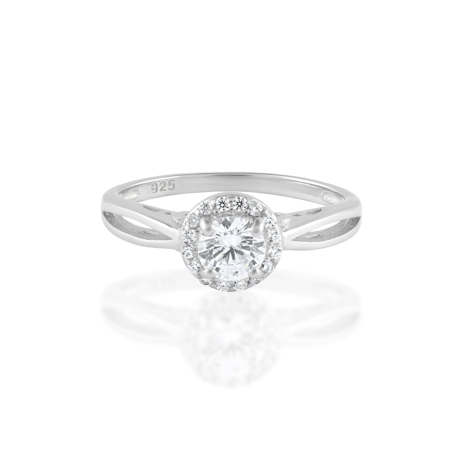Ariva Silver Engagement Ring - Ariva