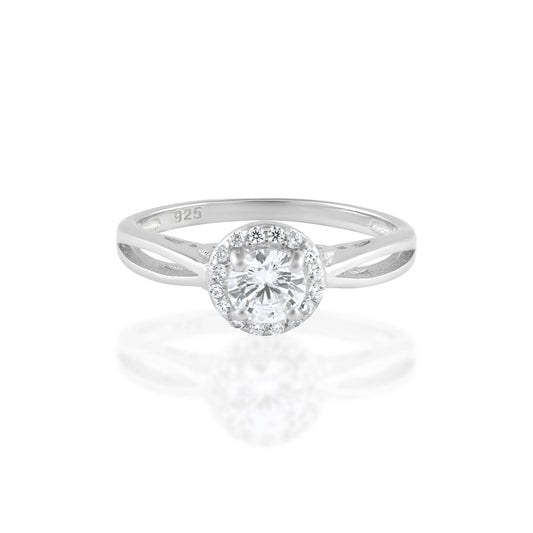 Ariva Silver Engagement Ring - Ariva