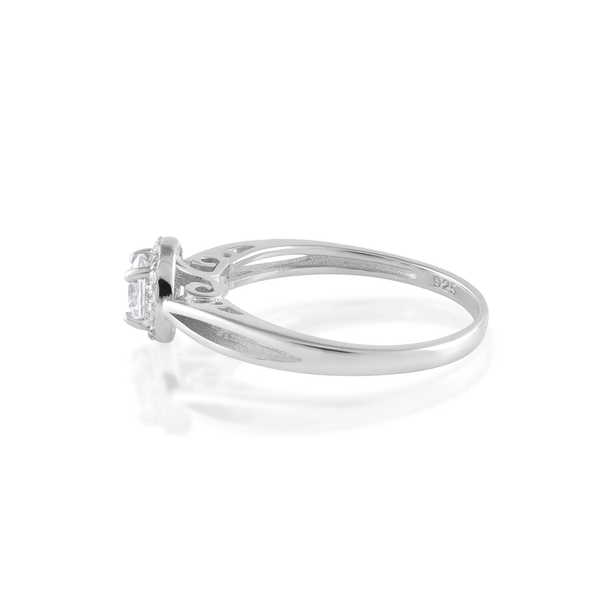 Ariva Silver Engagement Ring - Ariva
