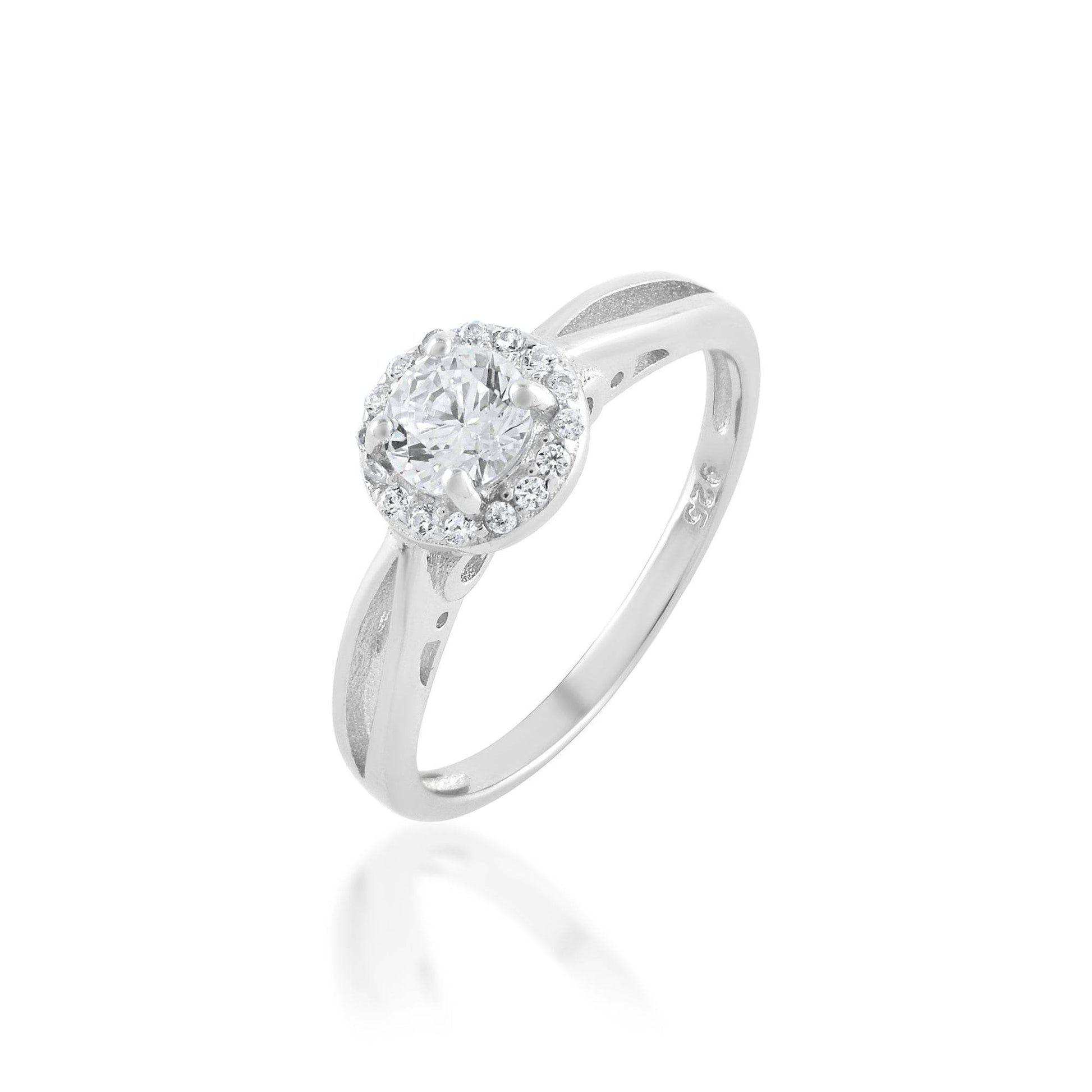 Ariva Silver Engagement Ring - Ariva