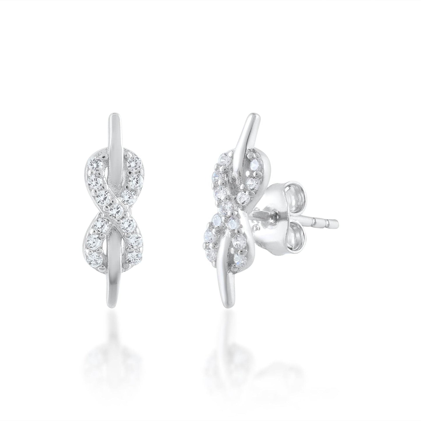 Ariva Silver Infinity Pendant Set - Ariva