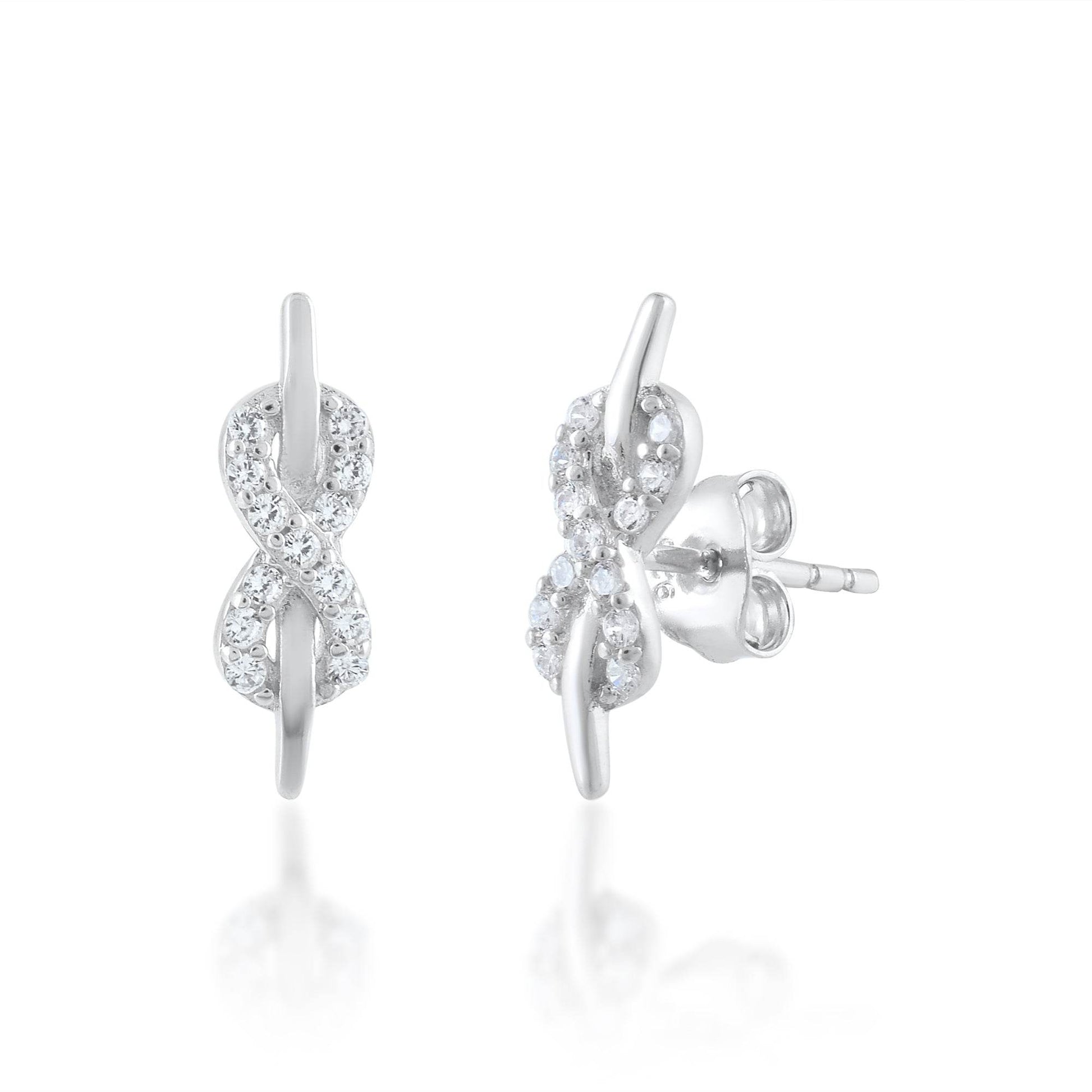 Ariva Silver Infinity Pendant Set - Ariva