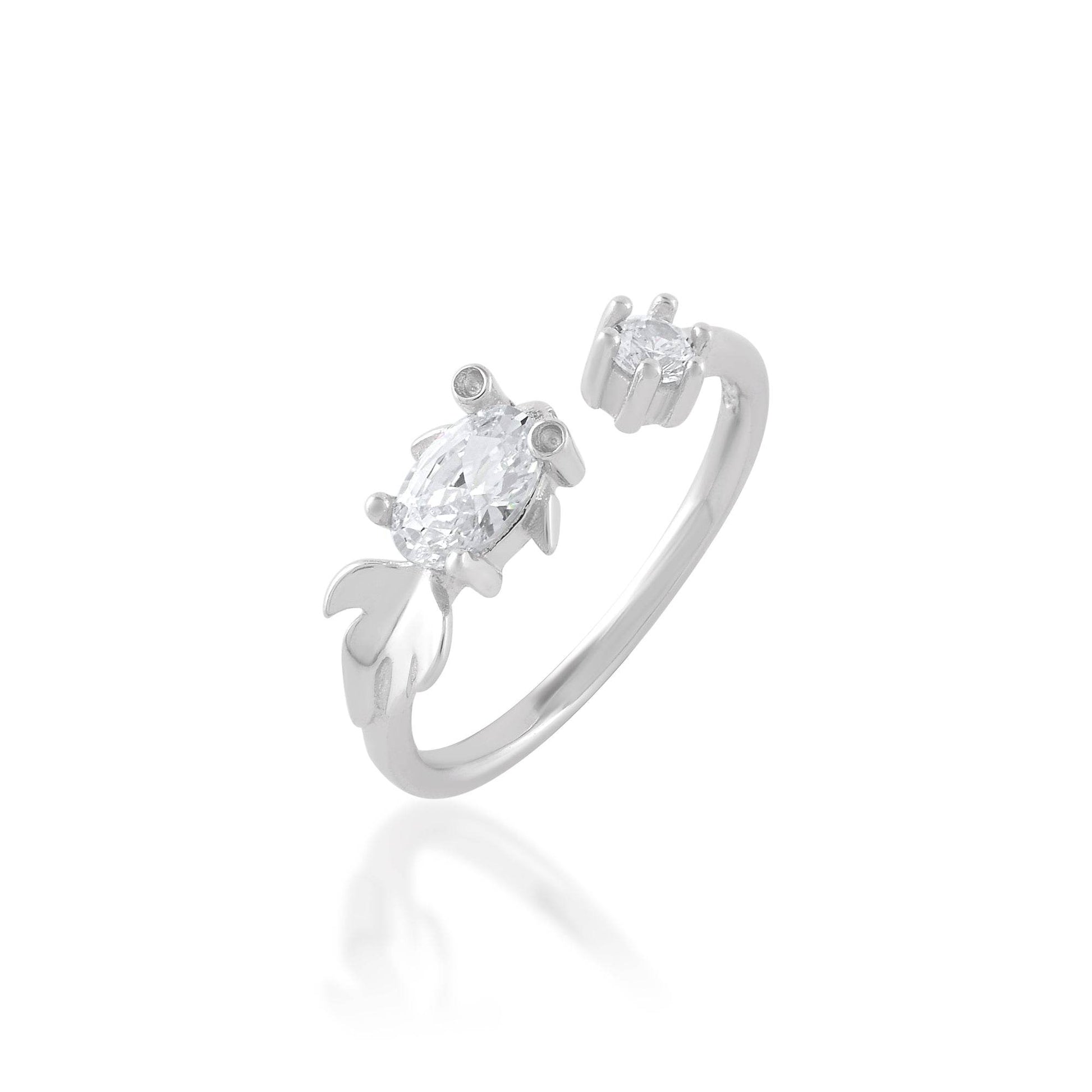 Ariva Silver Leaf Ring - Ariva