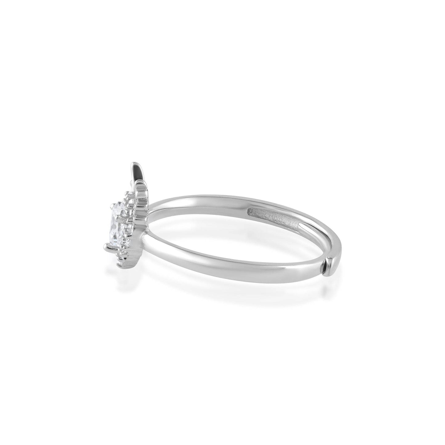 Ariva Silver Deer Heart Ring - Ariva