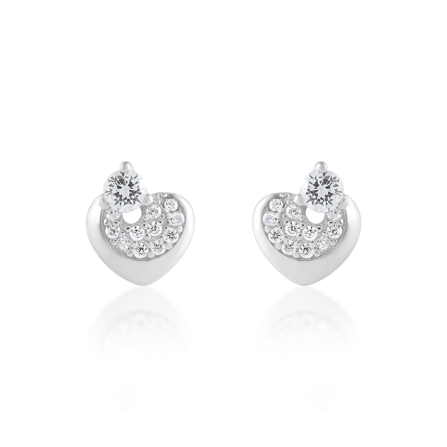 Ariva Silver Mini Heart Earring - Ariva