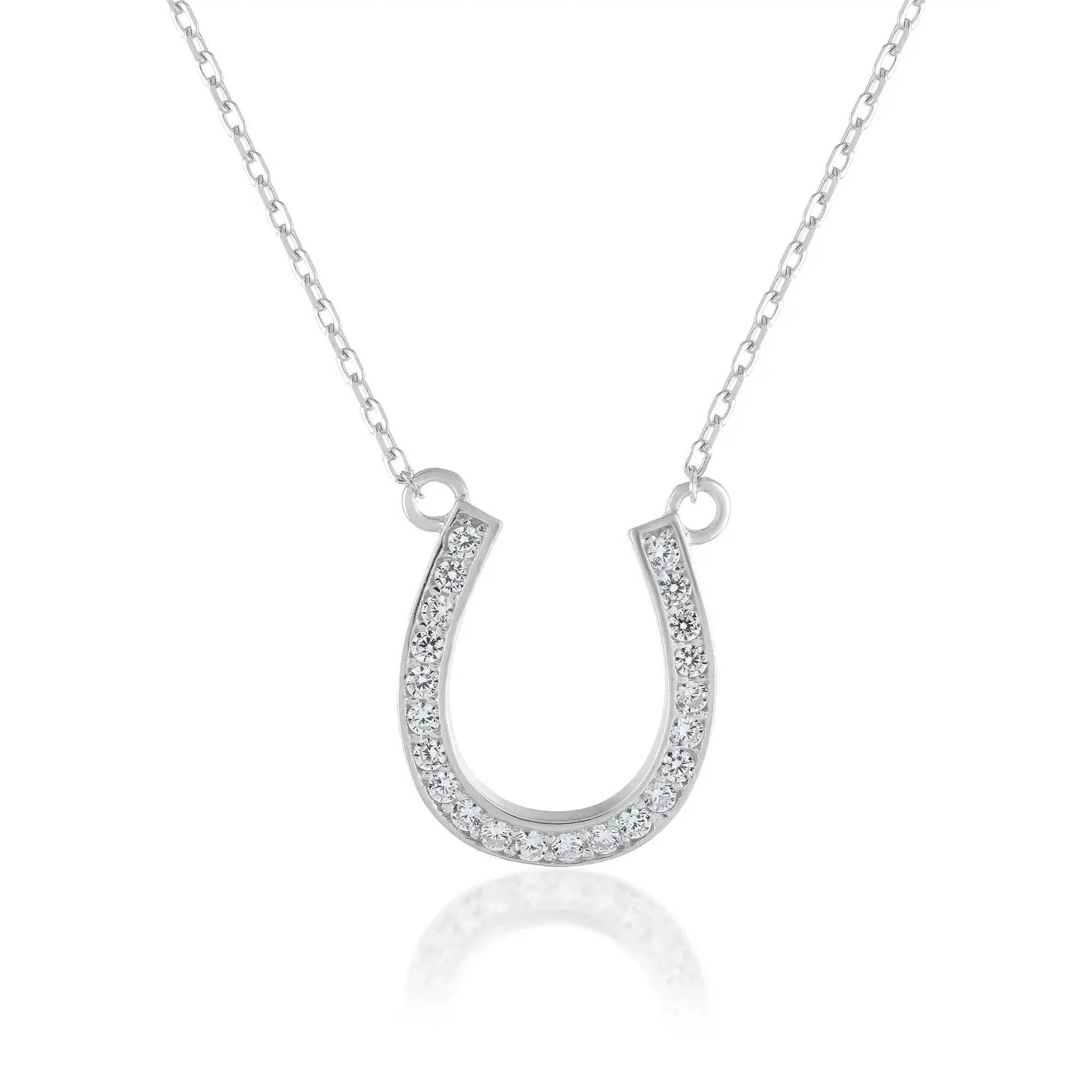 Ariva Silver Horseshoe Necklace - Ariva