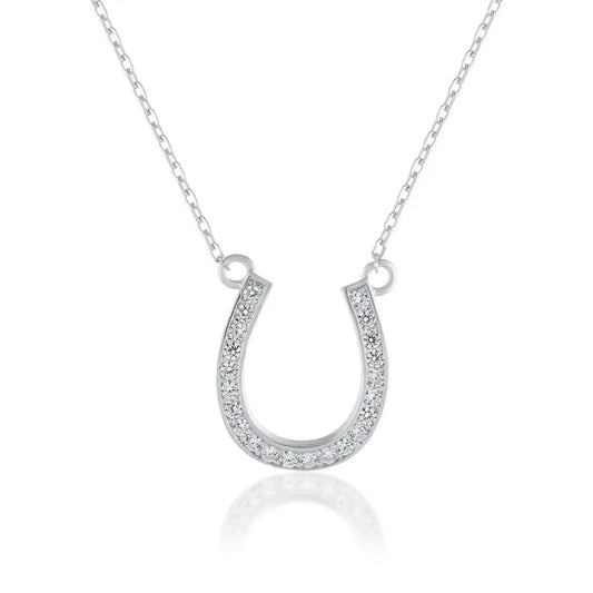 Ariva Silver Horseshoe Necklace - Ariva