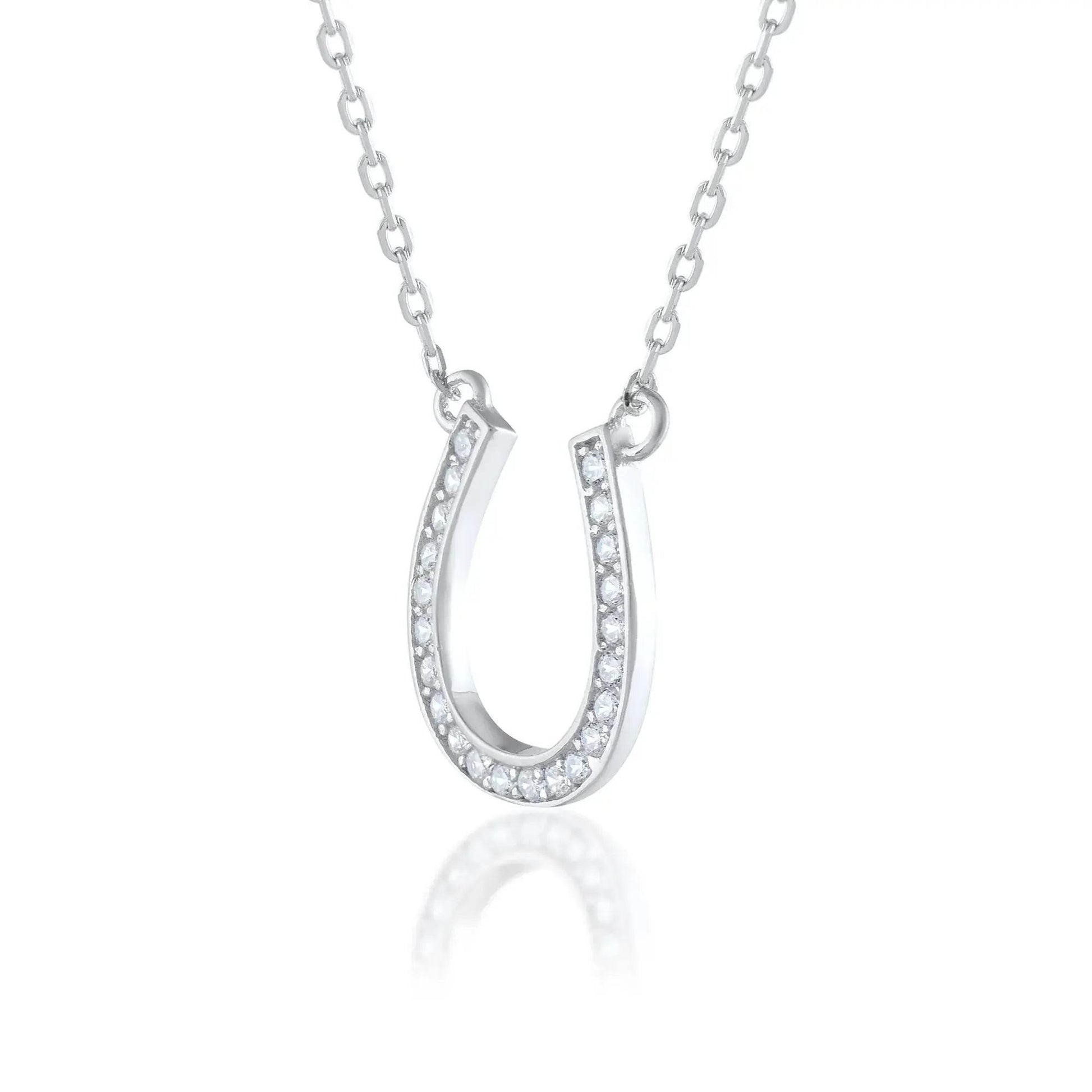 Ariva Silver Horseshoe Necklace - Ariva