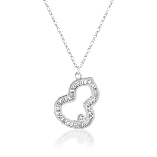 Ariva Silver Heart Pendant With Link Chain - Ariva